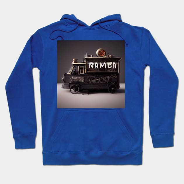 Steampunk Tokyo Ramen Food Truck Hoodie by Grassroots Green